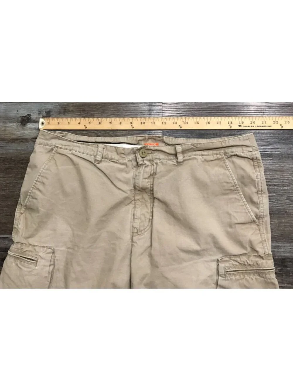 Vintage Nike Athletic Dept Mens Size 38 Khaki Cargo Shorts
